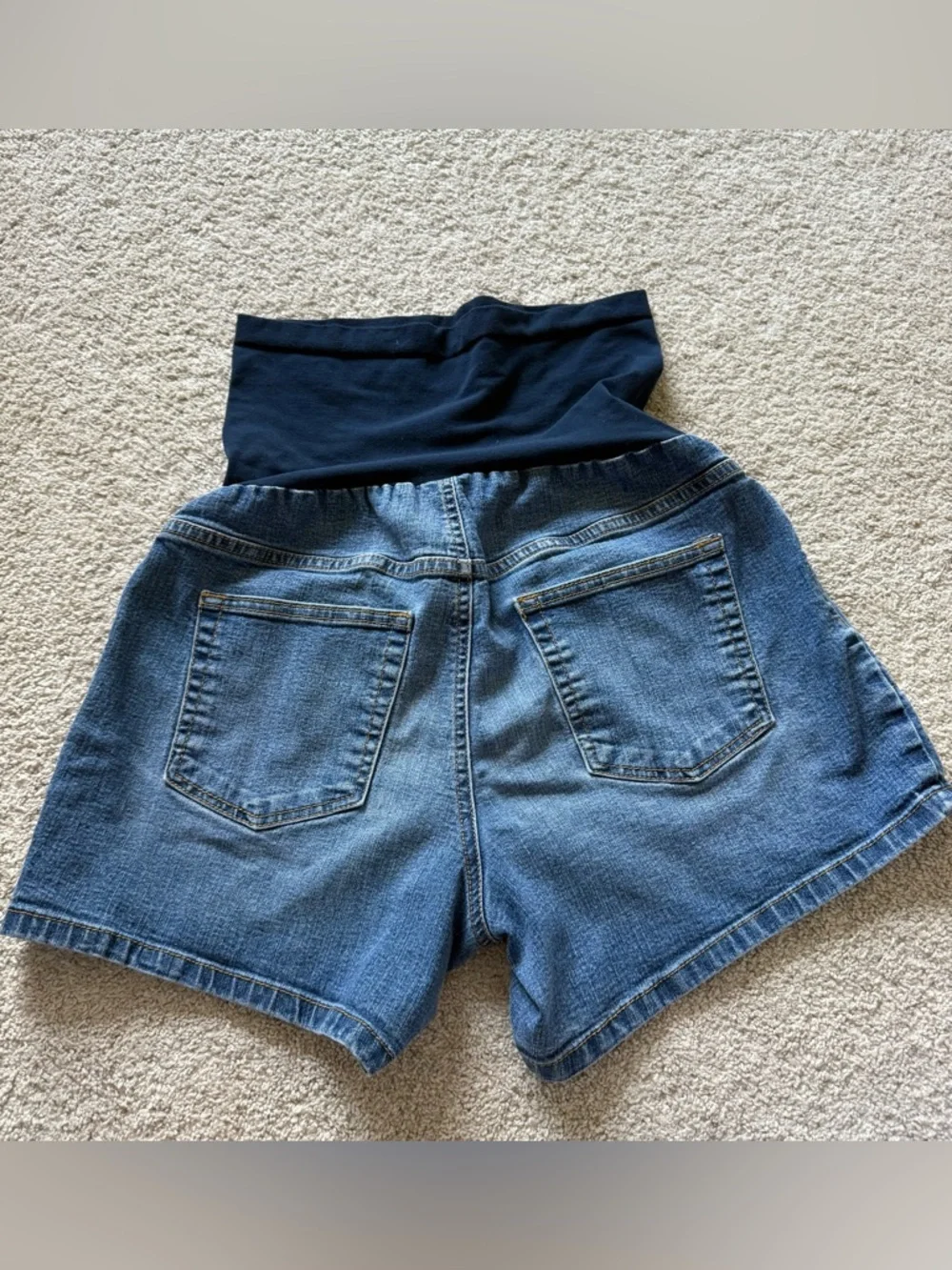Maternity Jean Shorts - Picture 2 of 4